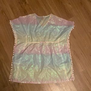 Car and Jack rainbow sparkle shirt.